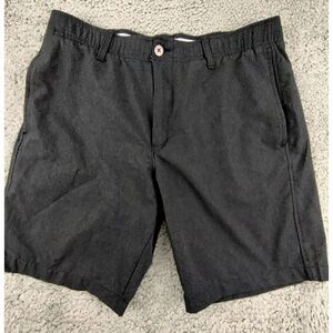 Under Armour Chino Shorts Men's Size 36 Golf Heathered Black Casual Flat Front